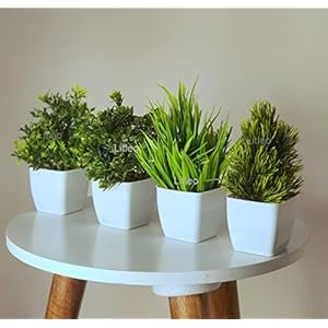 Litleo-Plastic-Artificial-Plants-Mini-Eucalyptus-Potted-Faux-Decorative-Grass-Plant-For-Home-Decor-Indoor-Office-Desk-Shelf-Table-Decoration-Pack-Of-4-Green