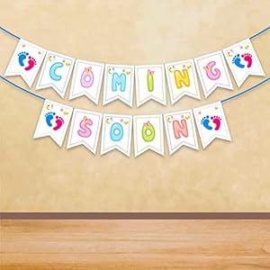Party-Propz-Baby-Shower-Decoration-Items-1-Pc-Mom-To-Be-Decoration-Baby-Shower-Bunting-With-Multicolor-Coming-Soon-Baby-Banner-Banner-For-Baby-Shower-Decoration-Baby-Shower-Banner-cardstock