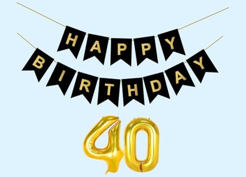 "Mystic Toy Store Birthday Decoration Kit in Black - 40th Anniversary"