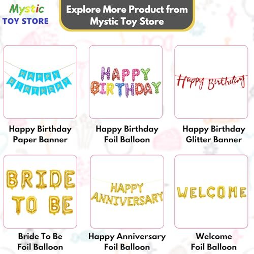 "Mystic Toy Store Birthday Decoration Kit in Black - 40th Anniversary"
