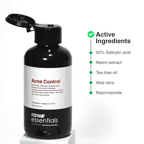 Natural Acne Control Face Wash - Raw Essentials - 150ml