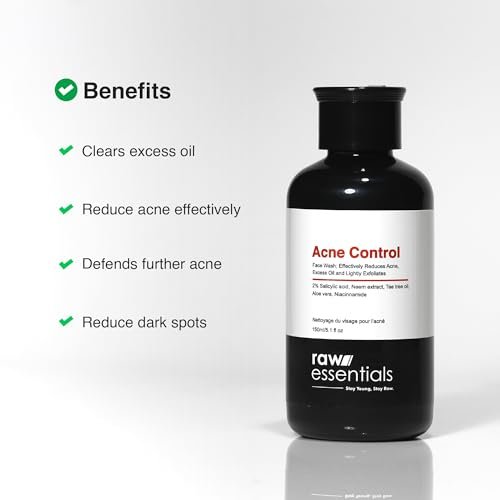 Natural Acne Control Face Wash - Raw Essentials - 150ml