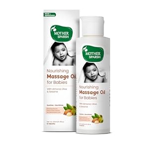 Mother-Sparsh-Nourishing-Baby-Massage-Oil-200ml-Non-Sticky-Moisturizing-Baby-Oil-for-New-Born-Prevents-Dryness-Strengthens-Muscles-Bones