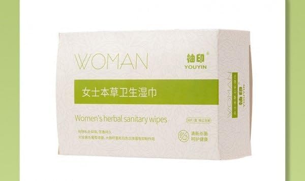 Organic ZUBAT Herbal Sanitary Wipes for Women - Pack of 30