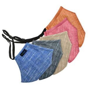 OxiClear 3-Layer Linen Face Mask for Anti-Pollution Protection