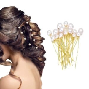 Pearl U Hair Pins Set - 12pcs Bridal Accessories