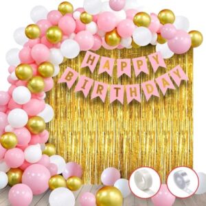 Pink Birthday Decor Set for Girls/Women - 93 Pieces