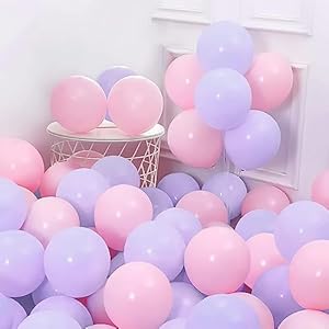Flyloons-Pink-Purple-Pastel-Balloons-Pack-of-50-for-birthday-decoration-items-also-suitable-Baby-Shower-Anniversary-Wedding-Celebration-Party