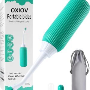 Portable OXIOV Bidet Spray Bottle with Angled Nozzle - 500ML