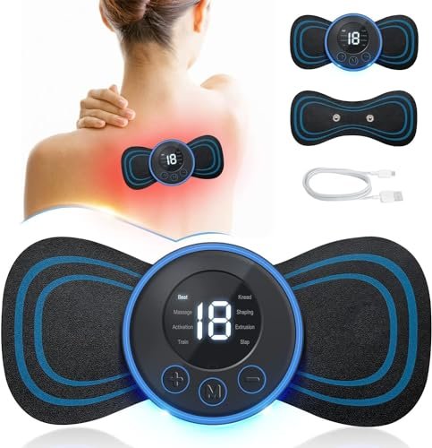 Portable Wireless Body Massager with EMS Technology - 8 Modes, 19 Strengths