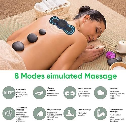 Portable Wireless Body Massager with EMS Technology - 8 Modes, 19 Strengths