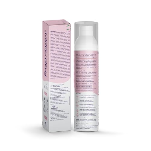 Prega Happy Stretch Mark Skin Care for Pregnancy - Soothes Itching, Non-Greasy (100gm)