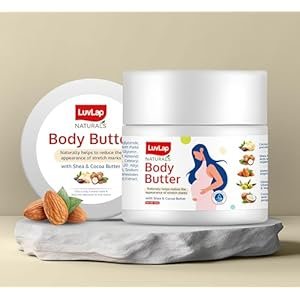 LuvLap-Naturals-Body-Butter-for-Pregnant-Belly-100g-with-Shea-Cocoa-Butter-Almond-Olive-Coconut-Oil-Gives-Relief-to-Dry-Itchy-Skin-Stretch-Mark-Cream-Dermatologically-Tested