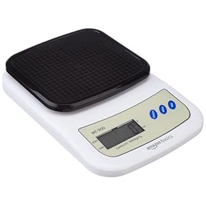 Amazon-Basics-Portable-Digital-Weighing-Scale-for-Kitchen-Electronic-Weighing-Scale-With-Back-light-LCD-Display-and-high-precision-sensors-Range-of-1g-10-kg-Black