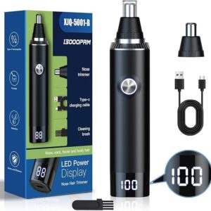Rechargeable Nose and Ear Trimmer for Men and Women - Waterproof and Easy to Clean