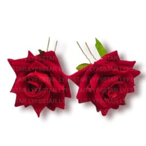 Red Rose Juda Pins for Brides - Set of 2