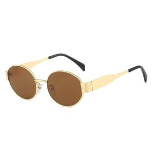 Retro Oval Sunglasses for Women and Men - UV400 Protection