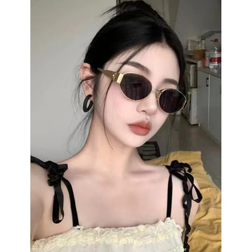 Retro Oval Sunglasses for Women and Men - UV400 Protection