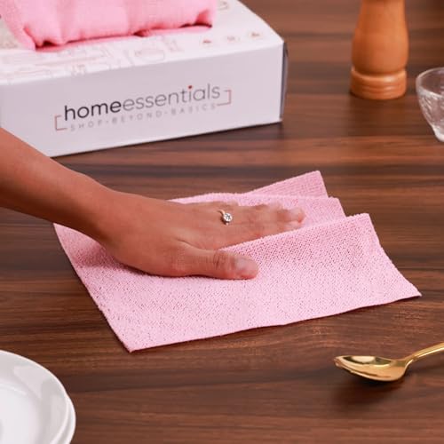 Reusable Microfiber Cleaning Wipes - 20 Pack for Home Essentials