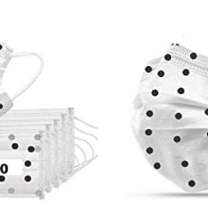 Risezag Women's Surgical Masks with Nose Clip - Pack of 50