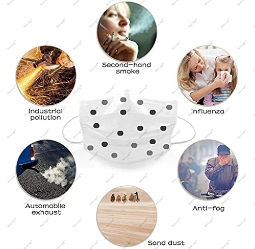 Risezag Women's Surgical Masks with Nose Clip - Pack of 50