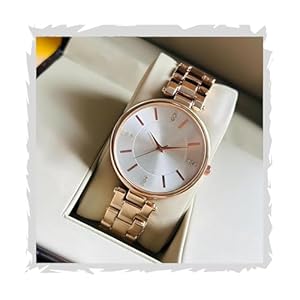 STYLEDOSE-Women-Analogue-Wrist-Watches-for-Womens-GirlsMissLadies-Diamond-Studded-Dial-Rosegold-Colored-Stylish-Bracelet-Strap