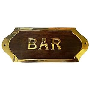 Kartique-Handcrafted-Wooden-Bar-Sign-with-Brass-Inlay-Rustic-Wall-Mounted-Bar-Nameplate-for-Bar-Room-Decor-Vintage-Bar-Signboard-Elegant-Wooden-and-Brass-Plaque-for-Home-Bar-Accessories