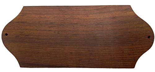 Rustic Wooden Bar Nameplate with Brass Inlay by Kartique