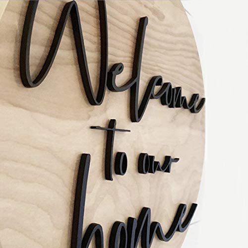 "Shraddha Saburi Welcome Sign for Wall and Door Decoration"