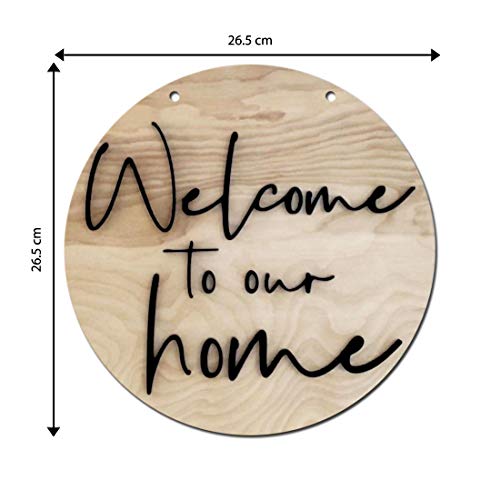 "Shraddha Saburi Welcome Sign for Wall and Door Decoration"