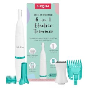 Sirona Women's Facial, Bikini, and Eyebrow Battery Trimmer