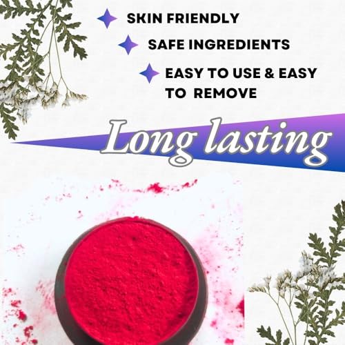 Skin-Friendly Red Powder in Traditional Indian Sindoor Box