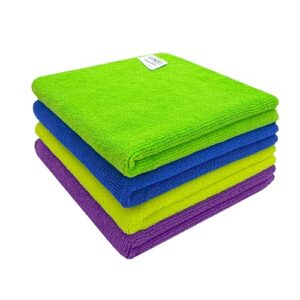 Softspun Microfiber Cleaning Cloths Set of 4 - 340GSM