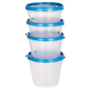 Cutting-Edge-Essentials-SuperSturdy-Eco-Airtight-Food-Storage-Containers-Stackable-Kitchen-Organizer-Box-for-Grocery-Snacks-Spices-Set-of-4-Blue-1000ml-750ml-2X500ml