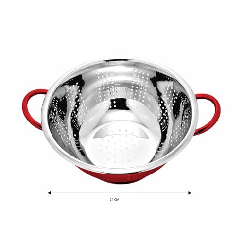 Stainless Steel Kitchen Colander Strainer - 24cm Prabha