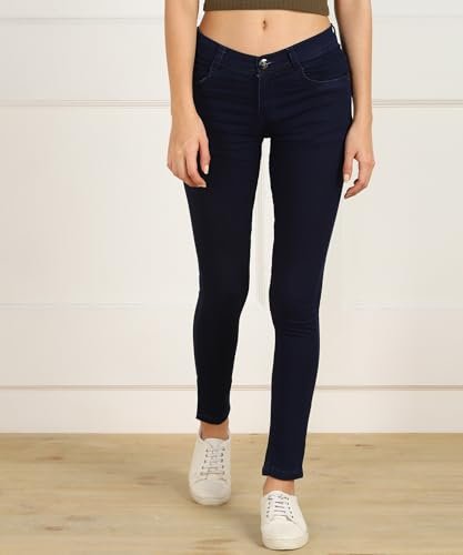 Stretch Cotton Mid-Rise Jeans for Women