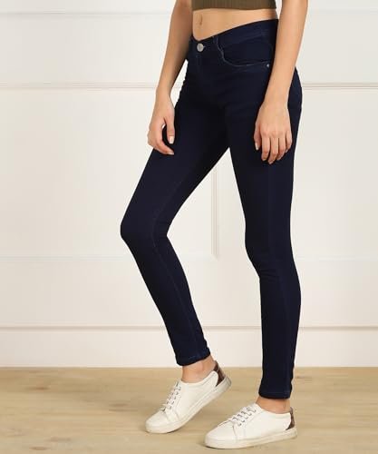 Stretch Cotton Mid-Rise Jeans for Women