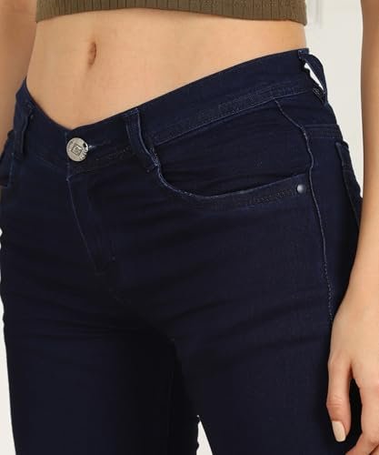 Stretch Cotton Mid-Rise Jeans for Women
