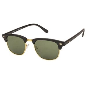 Stylish Black-Green UV Sunglasses for Men and Women