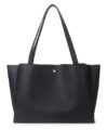 Stylish Black Vegan Leather Tote Bag for Women