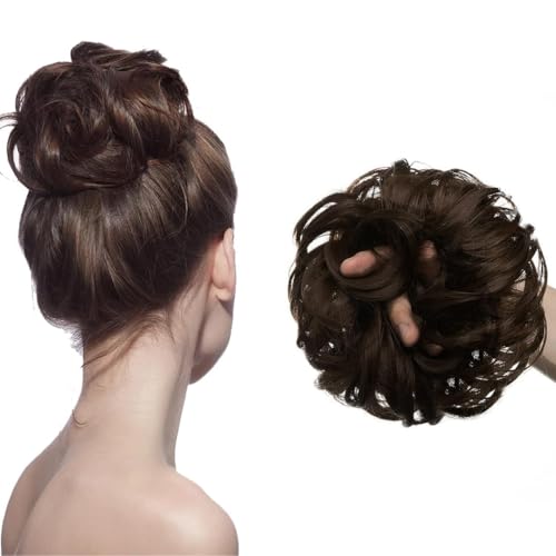 Stylish Brown Juda Hair Bun for Women by TEMPERIA (25g)