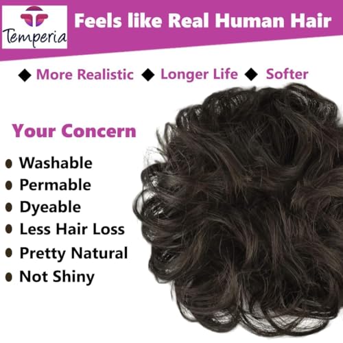 Stylish Brown Juda Hair Bun for Women by TEMPERIA (25g)