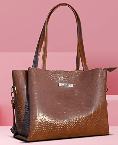 Stylish Croco Tote Bag for Women - Large Shoulder Handbag