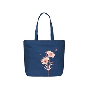 Stylish Ecoright Canvas Tote Bag for Women with Zipper Pocket