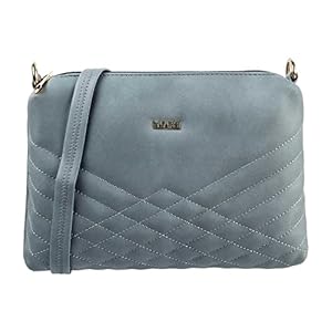 Mochi-Women-Grey-Zip-Top-Sling-Bag-66-7549