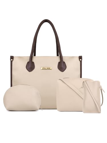 Stylish Set of 4 Textured Tote Bags - Legal BRIbe Combo