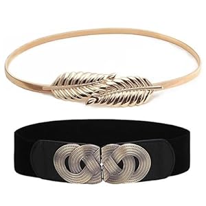 Shining-Diva-Fashion-2pcs-Combo-Waist-Belts-for-Women-and-Girls-Stylish-Belts-for-Dresses-Jeans-Saree-Celebrity-Inspired-Fashion-Accessories