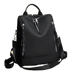 NME-COLLECTION-Ethnic-Style-Waterproof-Oxford-Backpack-Ladies-Fashion-Travel-Canvas-Bag-Large-Capacity-Nylon-Student-School-Bag-Laptop-Bag-Girls-Printing-School-Backpack-Black-Plain