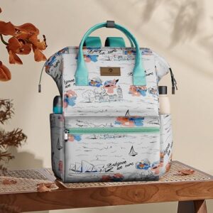 Stylish White Diaper Bag for Moms by StarAndDaisy - Perfect for Travel