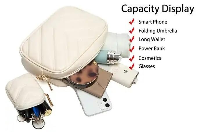 Stylish Women's Crossbody Sling Bag with Pouch for Girls